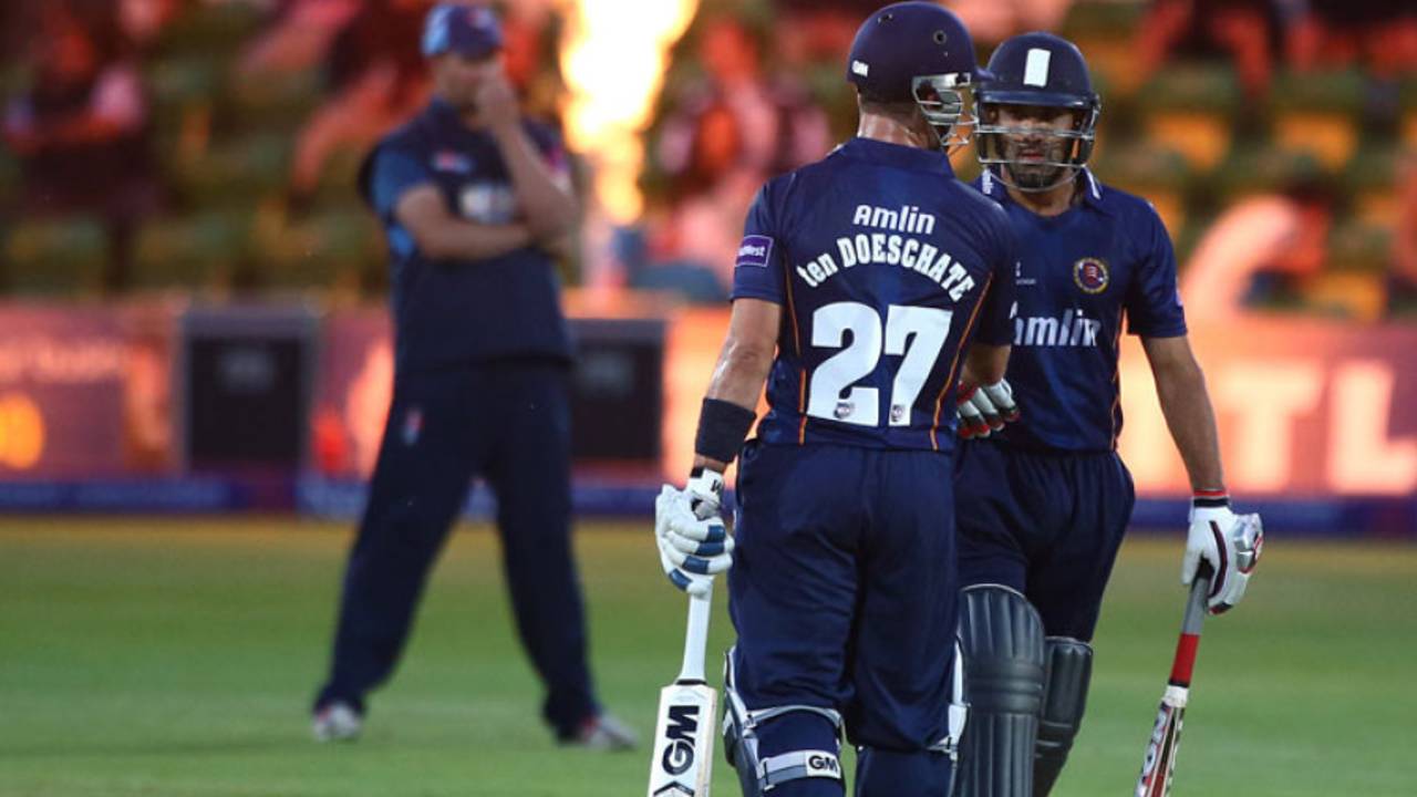 Ryan ten Doeschate and Ravi Bopara put on a century stand, Kent v Essex, NatWest T20 Blast, South Division, Canterbury, June 11, 2014