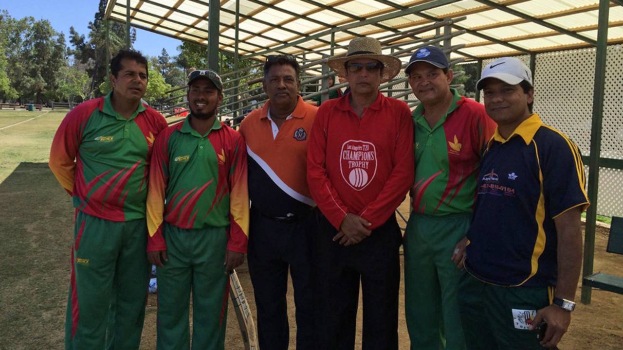 File photo: Umpire Nadir Shah (third from right) will be one of the on-field umpires for one of the first matches in the Dhaka Premier League