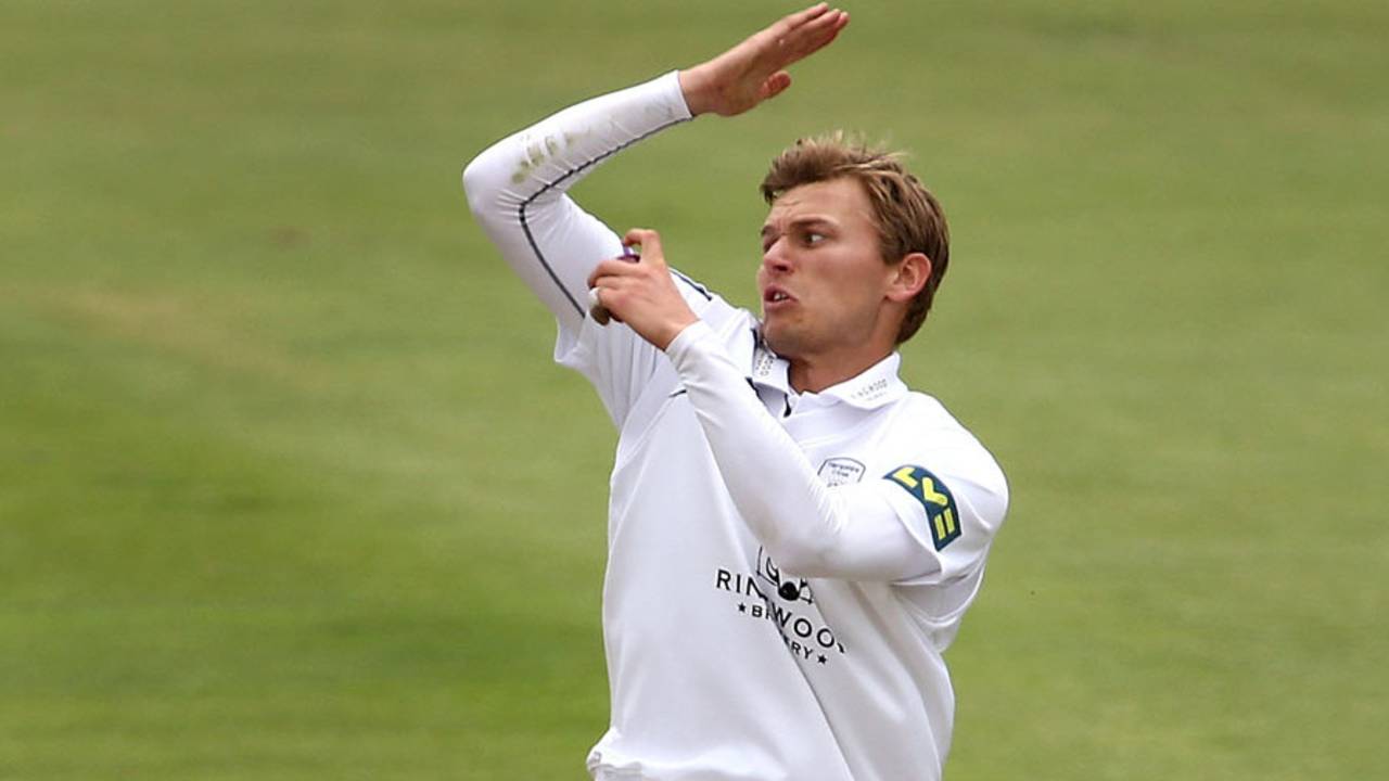 Danny Briggs' first two overs were maidens, Hampshire v Gloucestershire, County Championship Division Two, Ageas Bowl, 2nd day, July 8, 2014