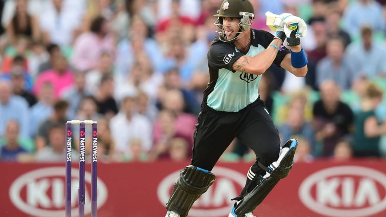 Kevin Pietersen led Surrey's chase, Surrey v Somerset, NatWest T20 Blast, The Oval, July 17, 2014