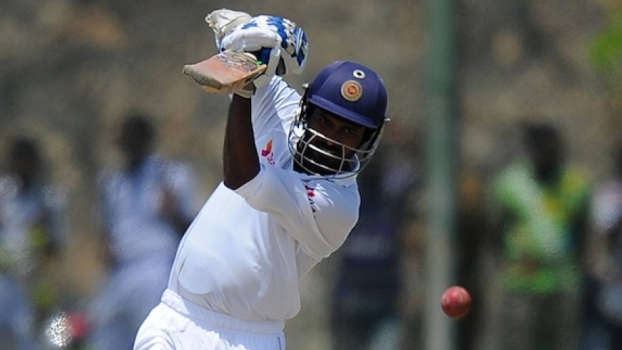 Upul Tharanga played a fluent innings on his comeback, Sri Lanka v South Africa, 1st Test, Galle, 3rd day, July 18, 2014