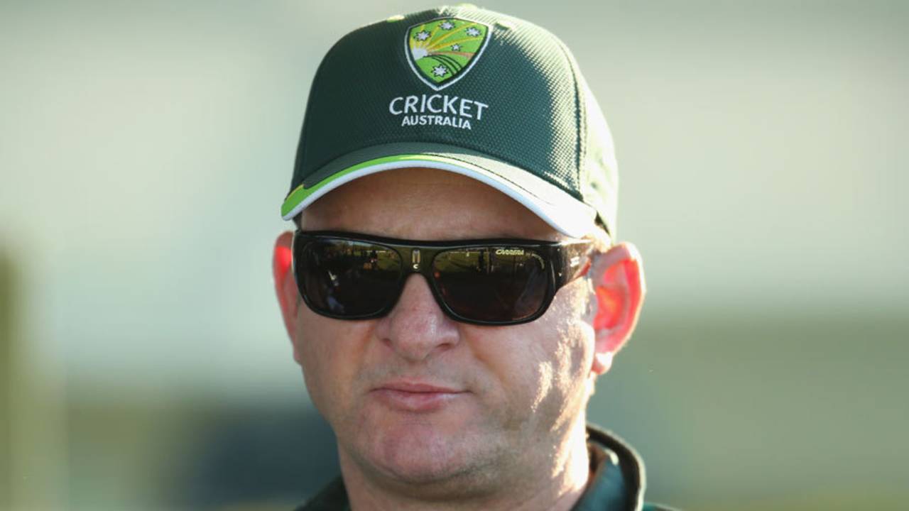 Cricket Australia selector Mark Waugh at the game, Australia A v India A, Quadrangular A-Team One-Day Series, Darwin, July 20, 2014