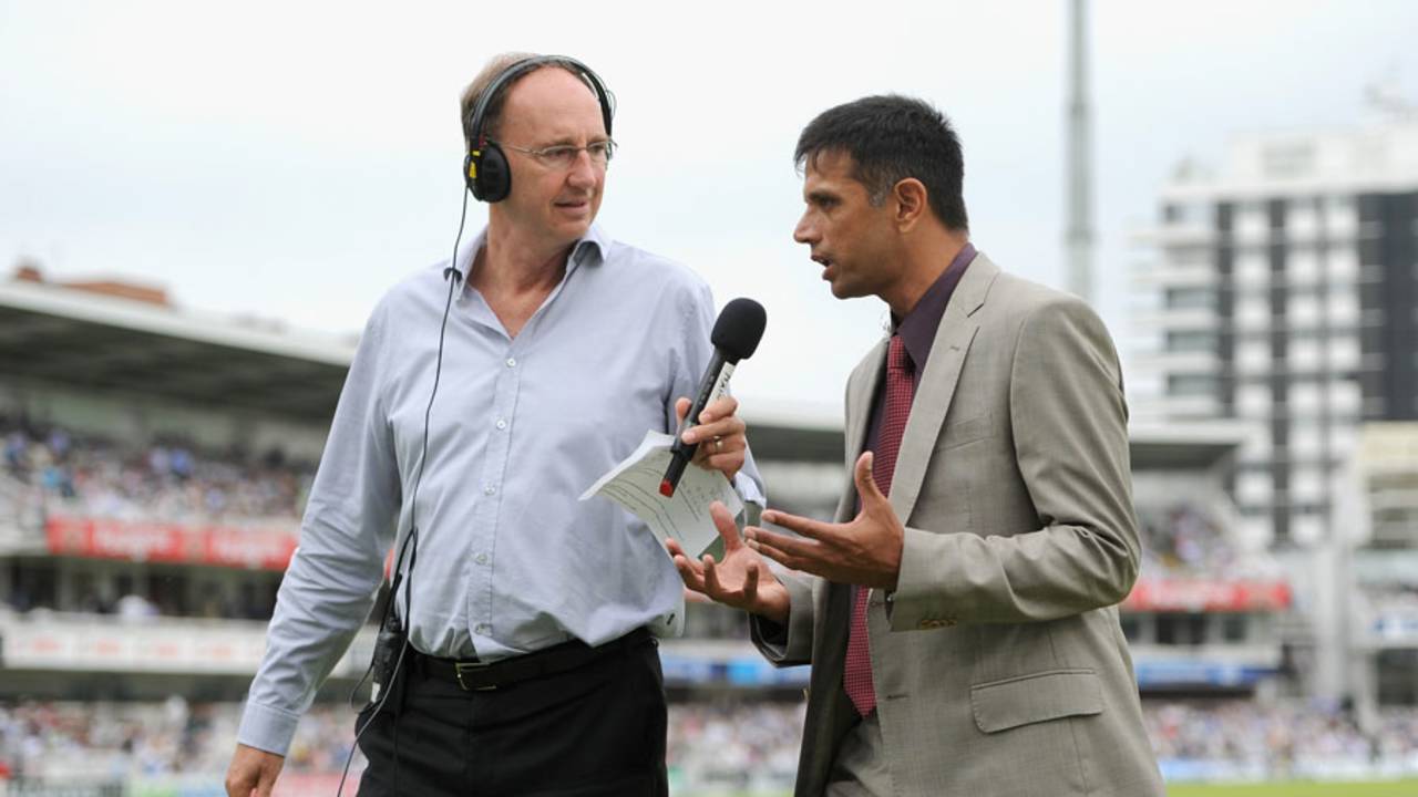 Jonathan Agnew and Rahul Dravid discuss the match on radio