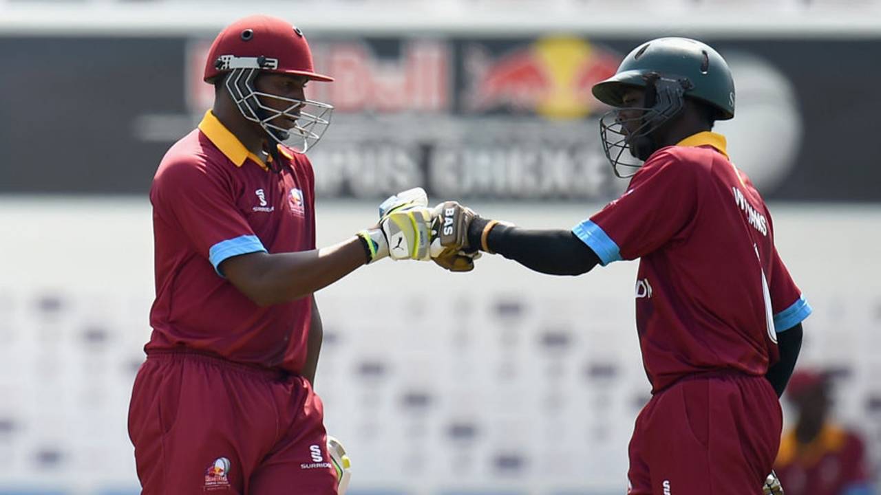 Oraine Williams and Oshane Walters added an unbroken 116 for the first wicket, JICSA v University of NSW, Red Bull Campus Cricket World Finals, semi-final, London, July 26, 2014