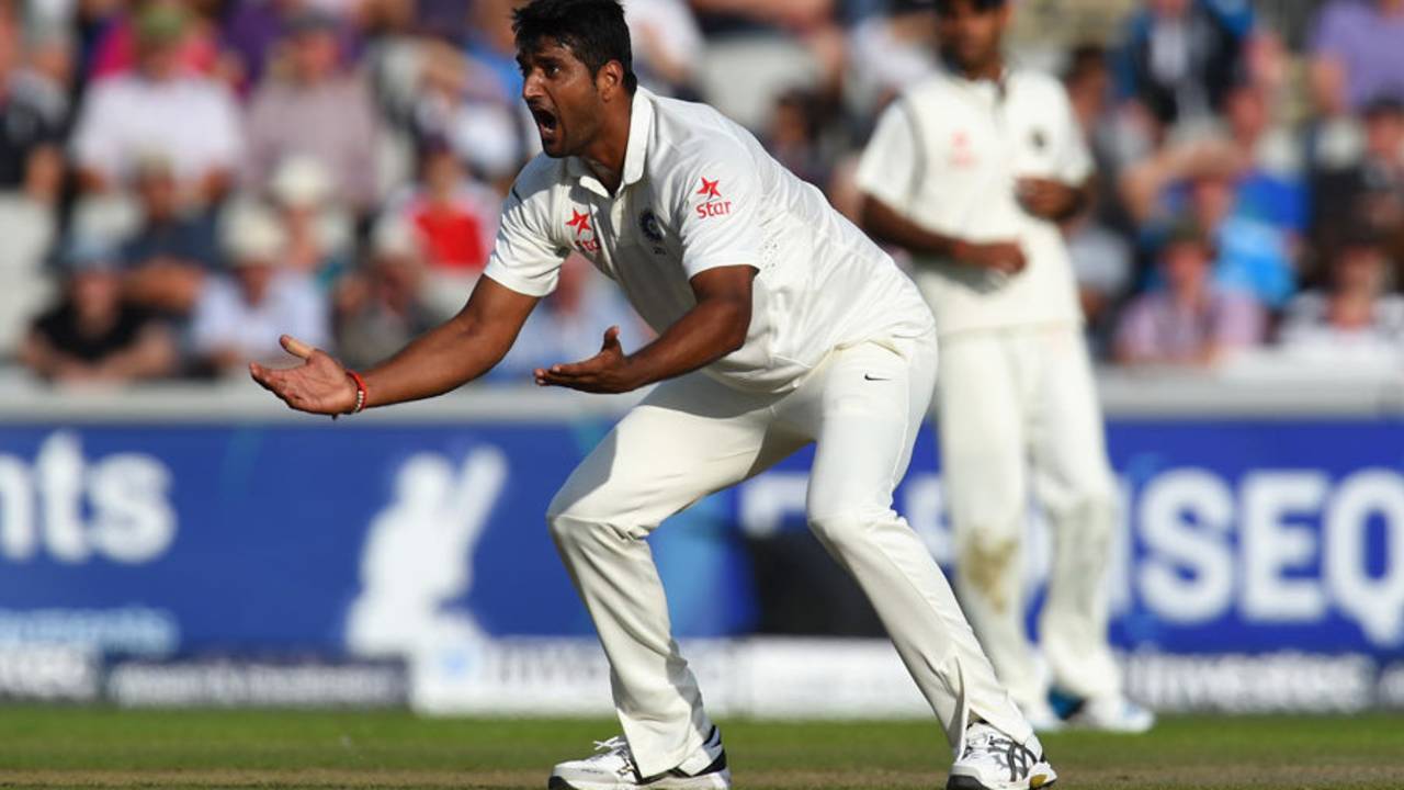 Pankaj Singh had another luckless day, England v India, 4th Test, Old Trafford, 1st day, August 7, 2014
