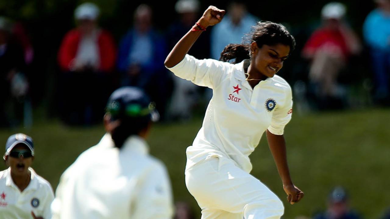 Niranjana Nagarajan played a starring role in India's victory against England in the Wormsley Test in 2014&nbsp;&nbsp;&bull;&nbsp;&nbsp;Getty Images