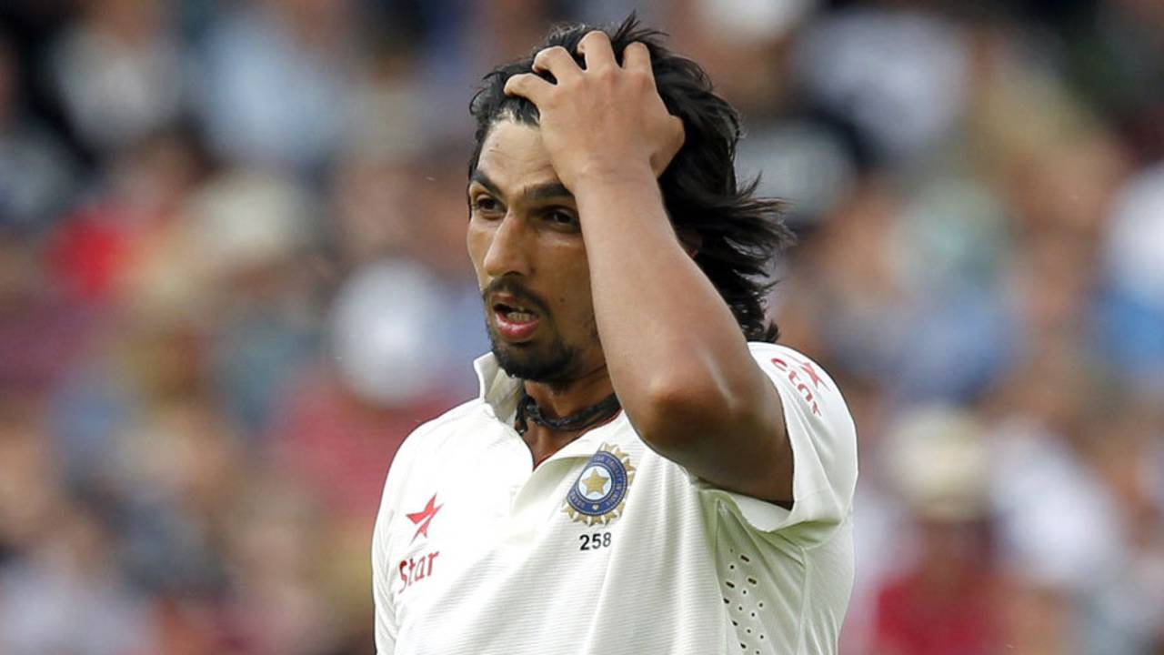 Ishant Sharma was made to toil for his four wickets, England v India, 5th Investec Test, The Oval, 3rd day, August 17, 2014