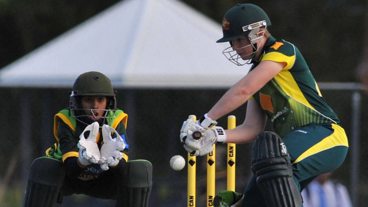 Jess Cameron scored an unbeaten 58, Australia v Pakistan, 1st women's ODI, Brisbane, August 20, 2014