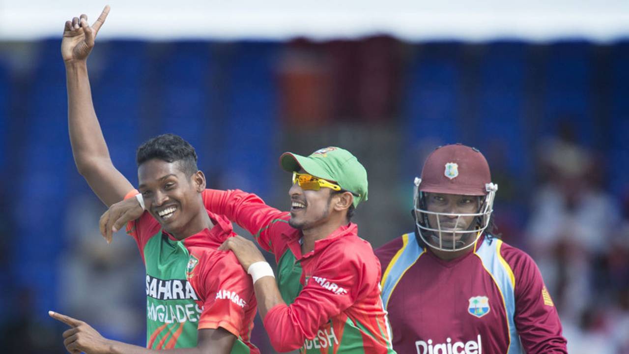 Al-Amin Hossain hasn't been a part of the Bangladesh squad since being called back from the 2015 World Cup in February due to disciplinary reasons&nbsp;&nbsp;&bull;&nbsp;&nbsp;AFP