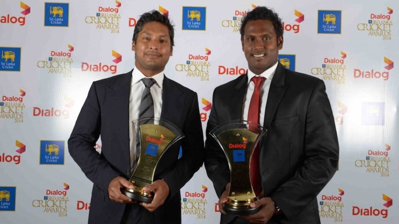 Kumar Sangakkara and Angelo Mathews shared the batting honours for Tests&nbsp;&nbsp;&bull;&nbsp;&nbsp;SLC