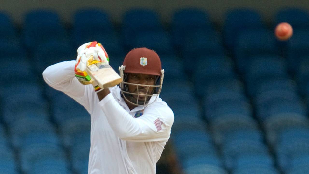 Chris Gayle was fluent through the off side, West Indies v Bangladesh, 1st Test,  St Vincent, 1st day, September 5, 2014