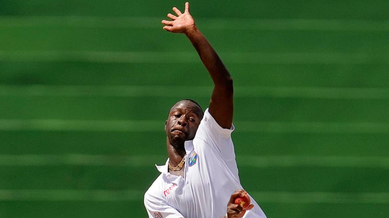 Kemar Roach finished with four wickets in the second innings, West Indies v Bangladesh, 1st Test, St. Vincent, 5th day, September 9, 2014