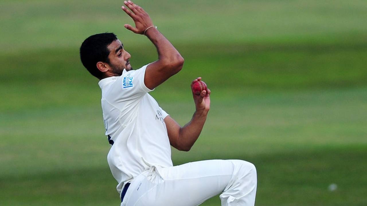 Gurjit Sandhu was making his first Championship appearance of the season, Somerset v Middlesex, County Championship, Division One, Taunton, 1st day, September 15, 2014