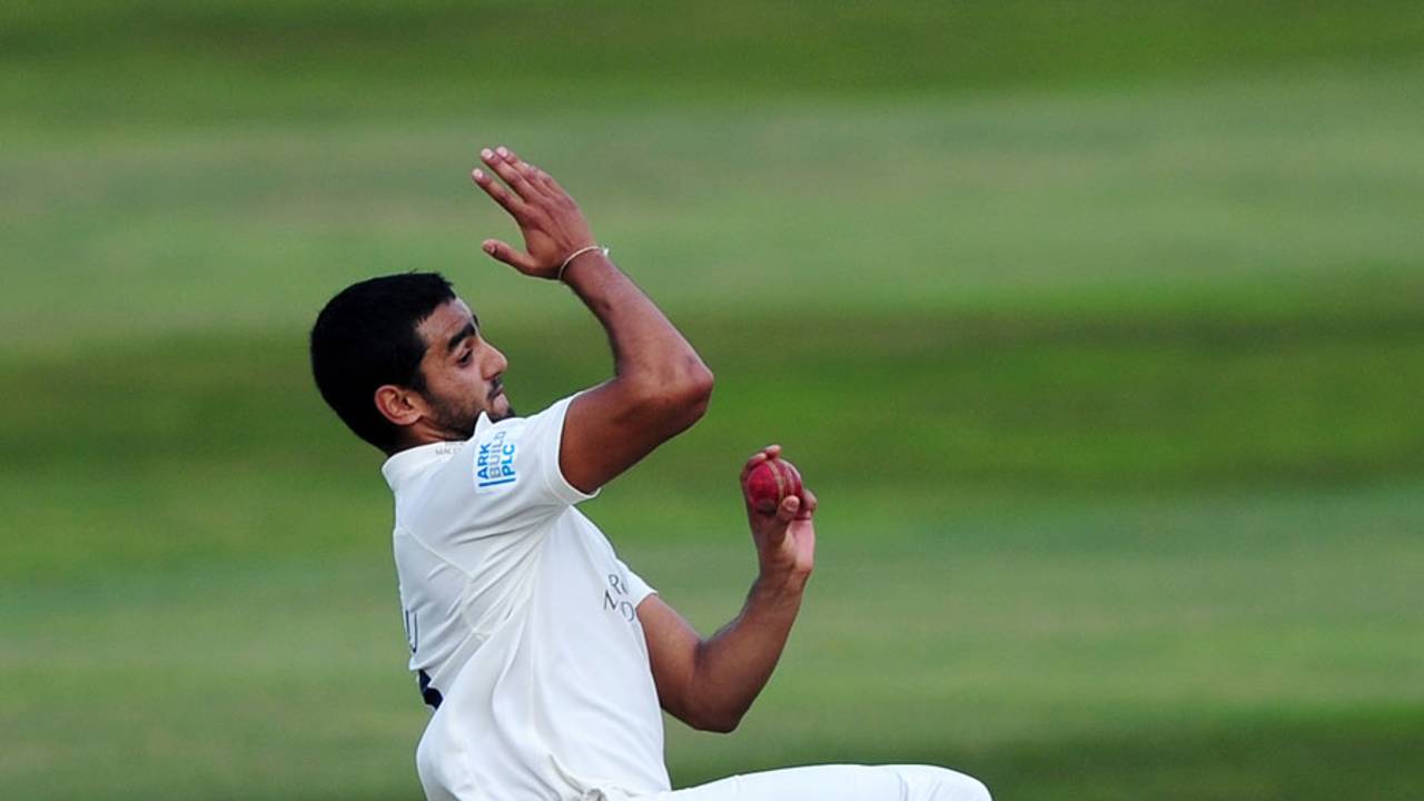 Gurjit Sandhu was making his first Championship appearance of the season, Somerset v Middlesex, County Championship, Division One, Taunton, 1st day, September 15, 2014