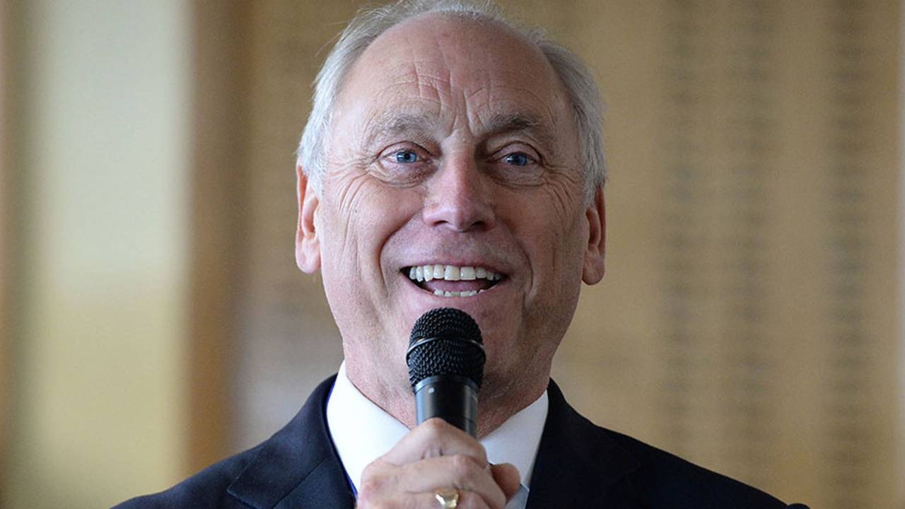 Yorkshire chairman Colin Graves addressed supporters at a Q&A session, Yorkshire v Somerset, County Championship Division One, Headingley, 1st day, September 23, 2014