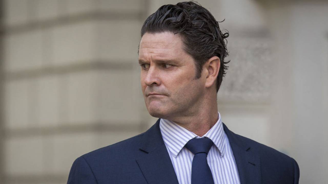 Chris Cairns arrives at the City of Westminster Magistrates Court, London, October 2, 2014