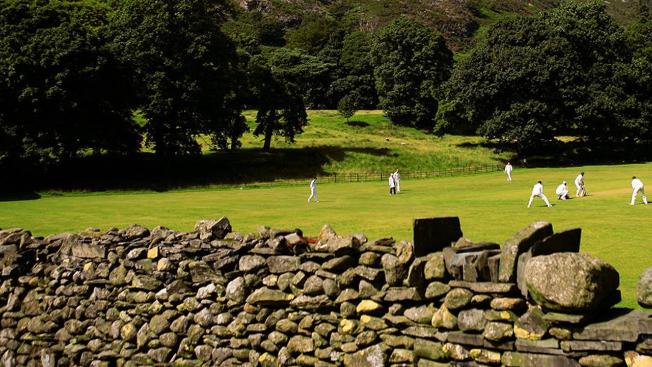 Cricket at the Keswick Cricket Club, Keswick, July 26, 2008