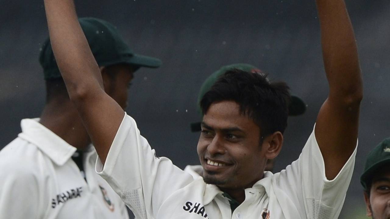 Taijul Islam's figures of 8 for 39 were the third-best by a left-arm spinner in Tests&nbsp;&nbsp;&bull;&nbsp;&nbsp;AFP