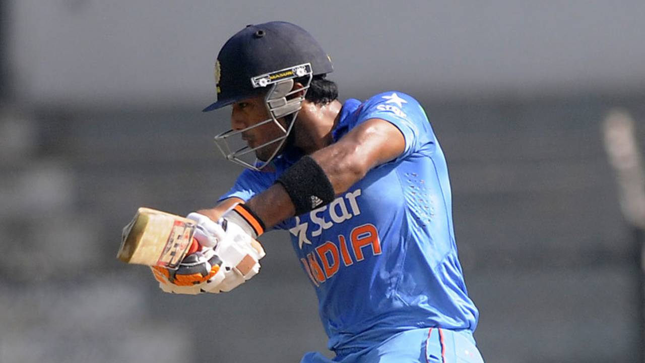 Unmukt Chand made his third successive half-century in a tour game, Indians v Sri Lanka A, one-dayer, Mumbai, October 30, 2014