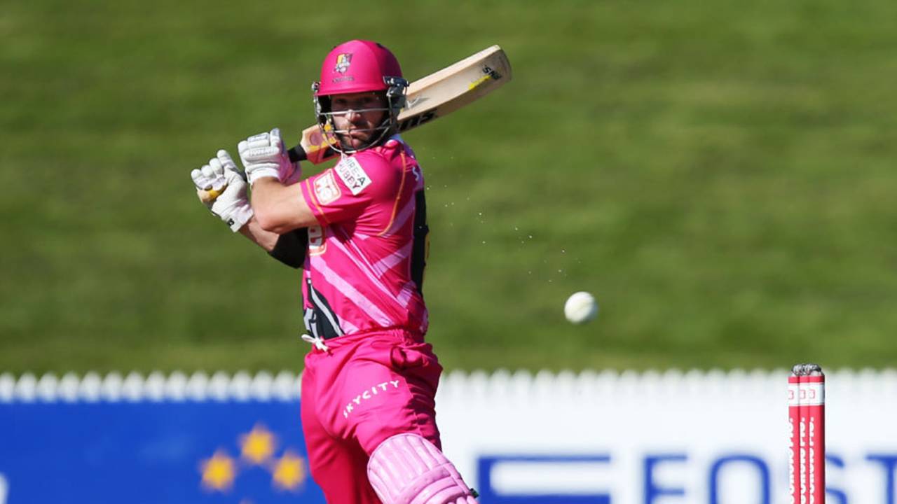 Travis Birt top scored with a 40-ball 44, Northern Knights v Wellington, Hamilton, George Pie Super Smash, November 1, 2014