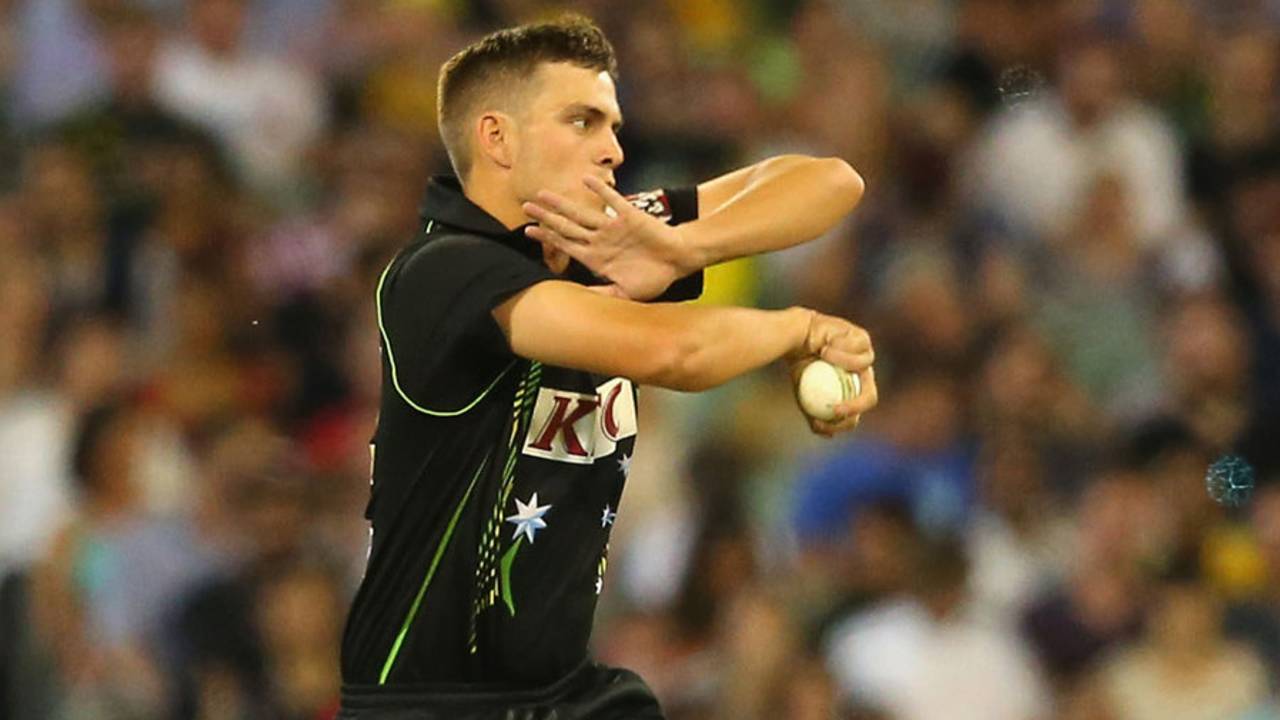 Cameron Boyce picked up 2 for 15, Australia v South Africa, 2nd T20, Melbourne, November 7, 2014