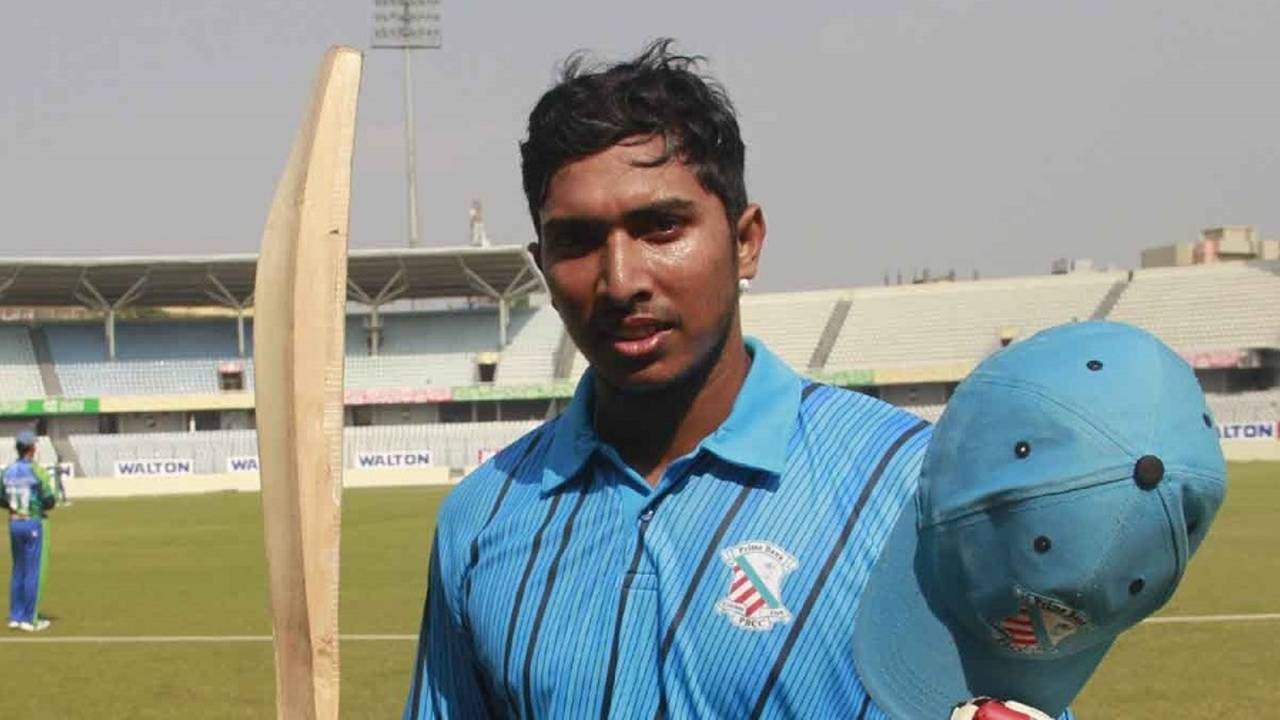 Soumya Sarkar made 127 off 147 balls, Partex Sporting Club v Prime Bank Cricket Club, Dhaka Premier Division, Mirpur, December 6, 2014