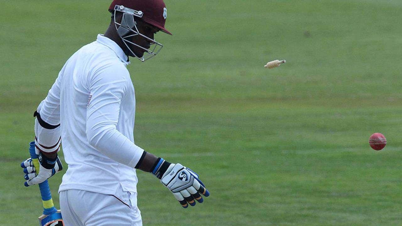 Marlon Samuels was bowled off an inside edge, South Africa v West Indies, 1st Test, Centurion, 3rd day, December 19, 2014
