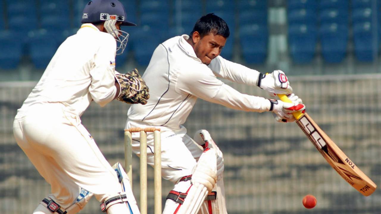 Arnab Nandi scored a key fifty for Railways, Tamil Nadu v Railways, Ranji Trophy, Group A, Chennai, 4th day, December 31, 2014