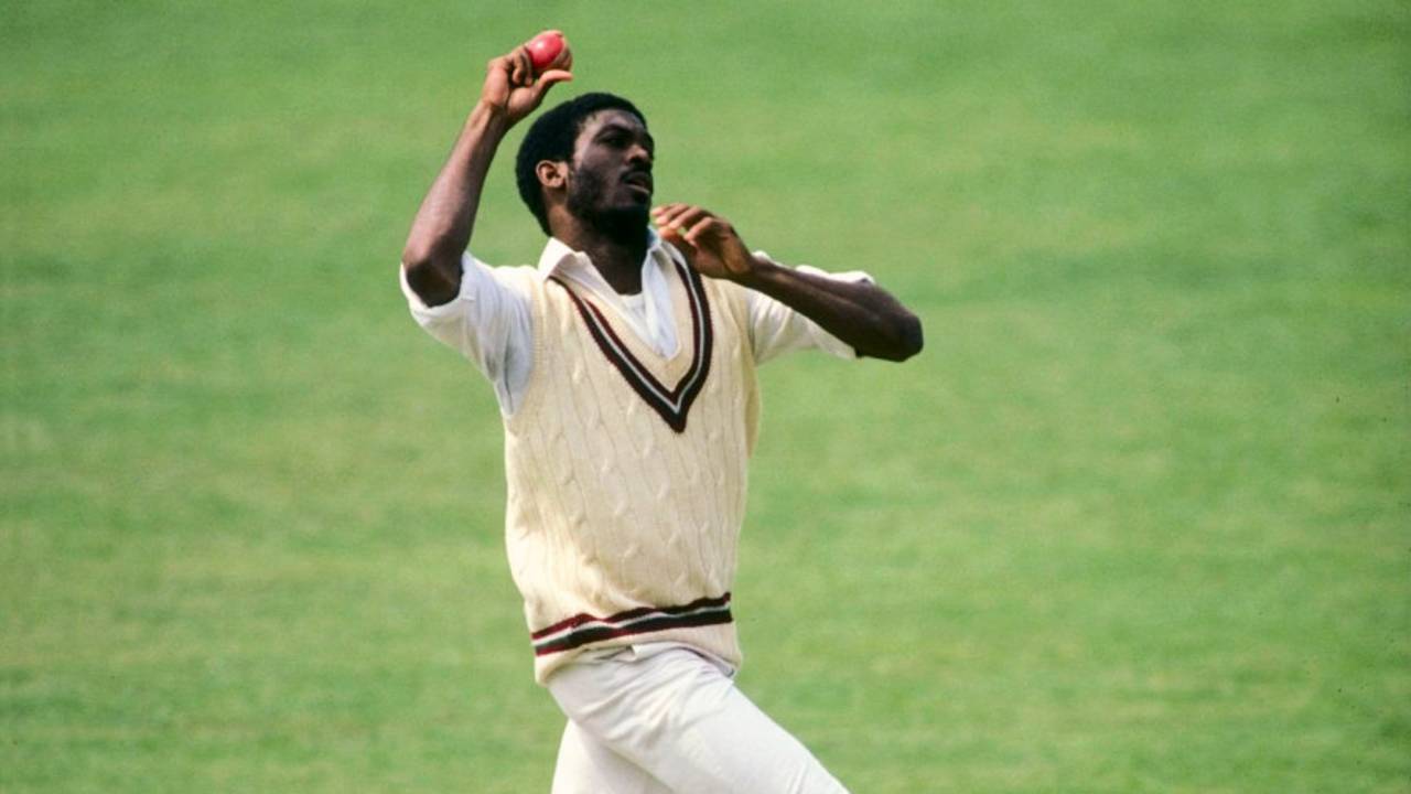 Michael Holding bowls against Middlesex, Middlesex v West Indians, Lord's, May 21, 1980 