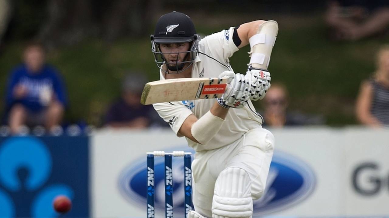 Kane Williamson got to 50 off 75 balls, New Zealand v Sri Lanka, 2nd Test, Wellington, 1st day, January 3, 2015
