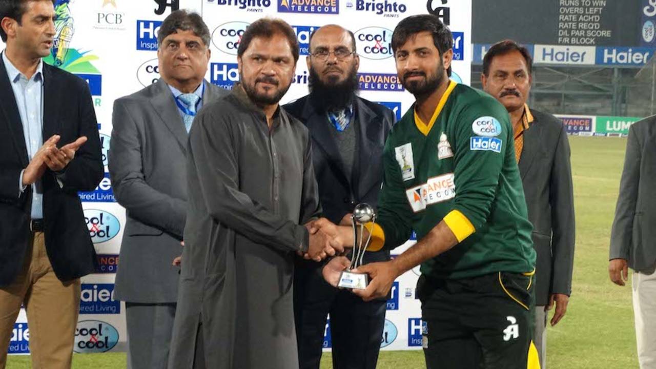 Ali Waqas was named Man of the Match for his 99, Federal United v Punjab Badshahs, Pentangular One Day Cup 2014-15, Karachi, January 5, 2015