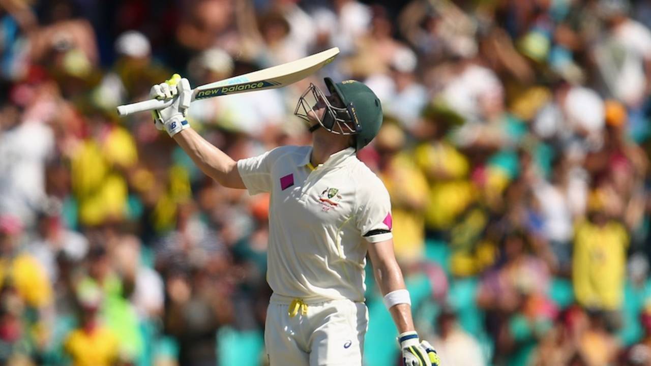 Steven Smith took another 50-plus score off the Indians, Australia v India, 4th Test, Sydney, 1st day, January 6, 2015