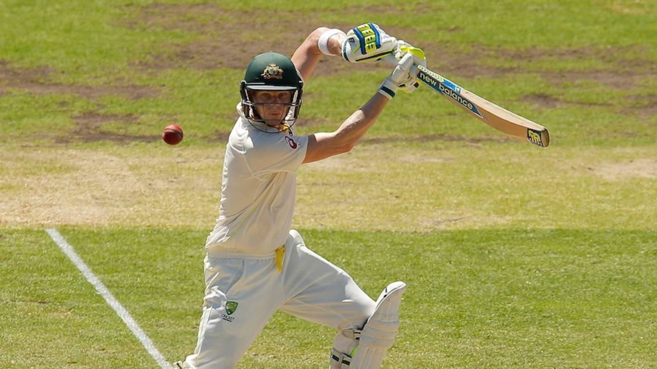 Steven Smith plays towards point, Australia v India, 4th Test, Sydney, 2nd day, January 7, 2015