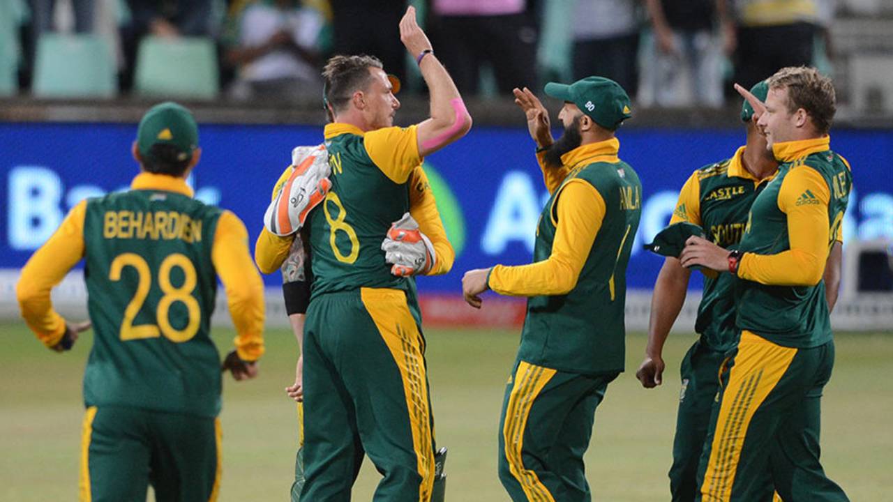 Dale Steyn picked up the big wicket of Chris Gayle, South Africa v West Indies, 1st ODI, Durban, January 16, 2015