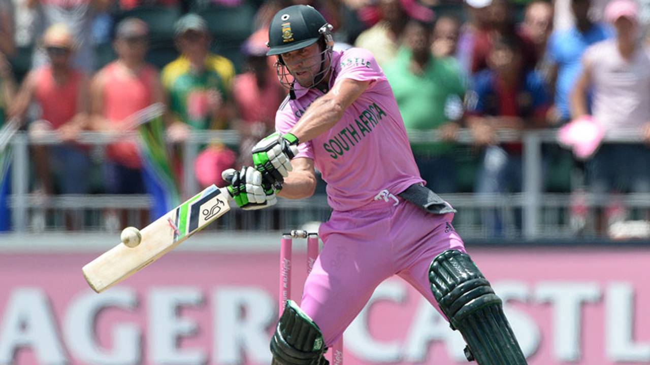 AB de Villiers unfurled a range of outrageous strokes, South Africa v West Indies, 2nd ODI, Johannesburg, January 18, 2015