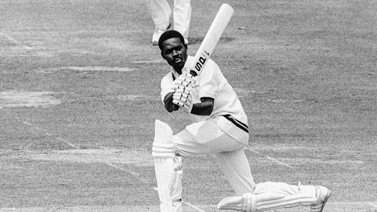 Collis King on his way to 86 in the final, England v West Indies, World Cup final, Lord's, June 23, 1979