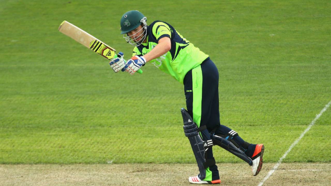 Andy Balbirnie scored his second consecutive fifty in the World Cup, Ireland v Zimbabwe, World Cup 2015, Group B, Hobart, March 7, 2015