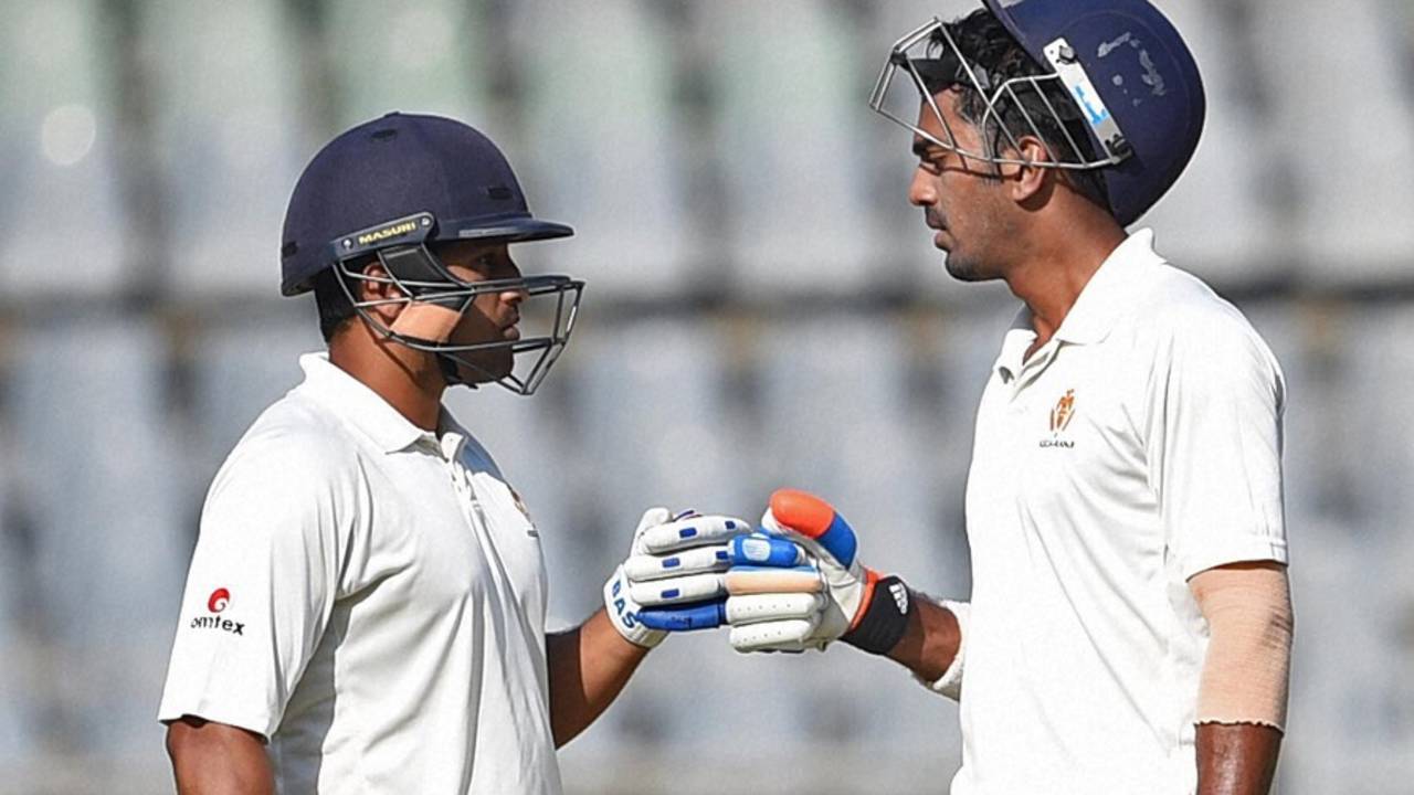 Karun Nair and KL Rahul put on 239 runs for the sixth wicket, Karnataka v Tamil Nadu, Ranji Trophy 2014-15, final, second day, Mumbai, March 9, 2015
