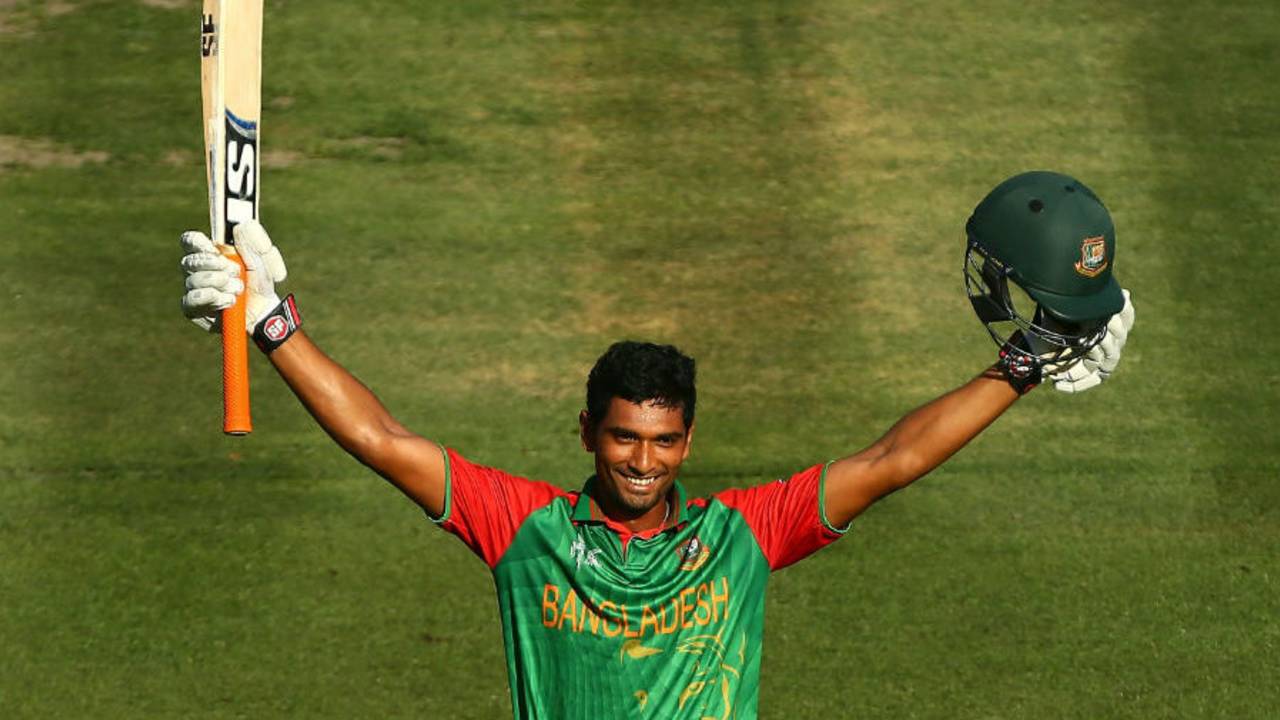 Mahmudullah struck 12 fours and three sixes in his unbeaten 123-ball 128, New Zealand v Bangladesh, World Cup 2015, Group A, Hamilton, March 13, 2015