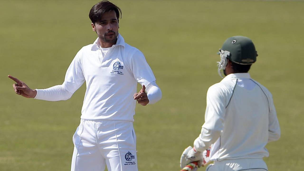 Mohammad Amir was playing his first match in almost five years, Rawalpindi, March 13, 2015