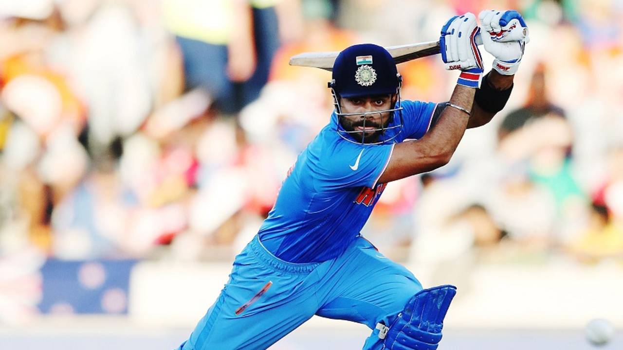 Virat Kohli targets the off side, India v Zimbabwe, World Cup 2015, Group B, Auckland, March 14, 2015