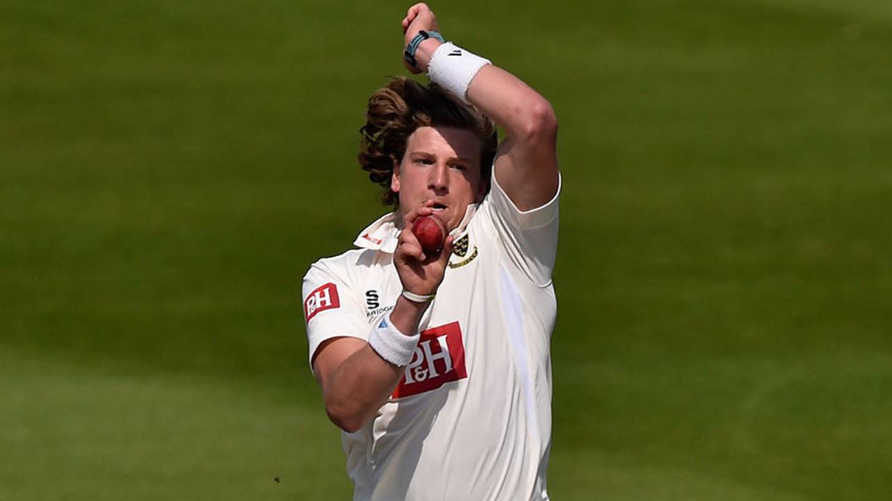 Matt Hobden removed two of Worcestershire's top three, Sussex v Worcestershire, County Championship Division One, Hove, 2nd day, April 20, 2015