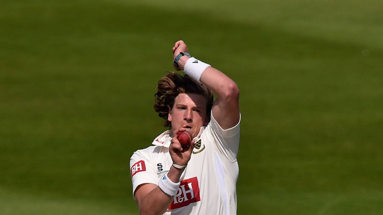 Matt Hobden removed two of Worcestershire's top three, Sussex v Worcestershire, County Championship Division One, Hove, 2nd day, April 20, 2015