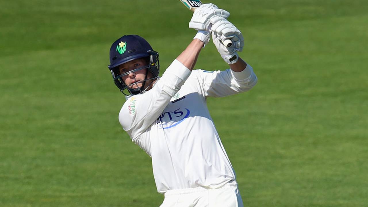 Craig Meschede played some strong shots, Glamorgan v Surrey, County Championship, Division Two, 3rd day, Cardiff, April 21, 2015