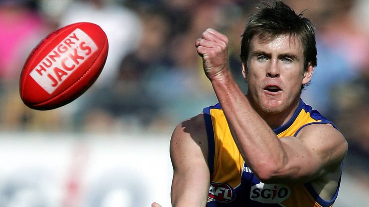 Brett Jones was a rookie-listed Western Australia batsman who went on to play 102 AFL games for West Coast&nbsp;&nbsp;&bull;&nbsp;&nbsp;Getty Images
