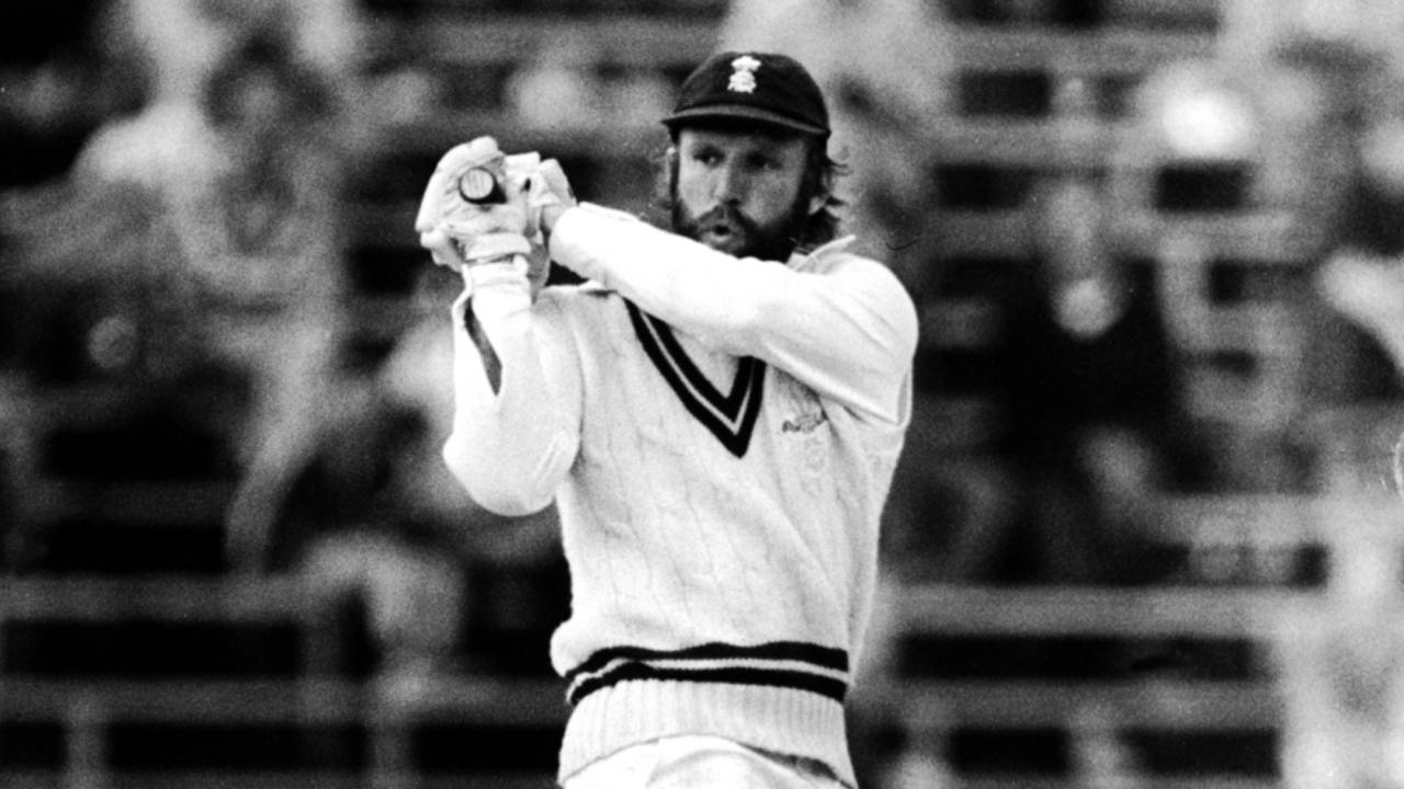 Surrey's Alan Butcher pulls, Surrey v Middlesex, NatWest Trophy, semi-final, The Oval, August 19, 1982