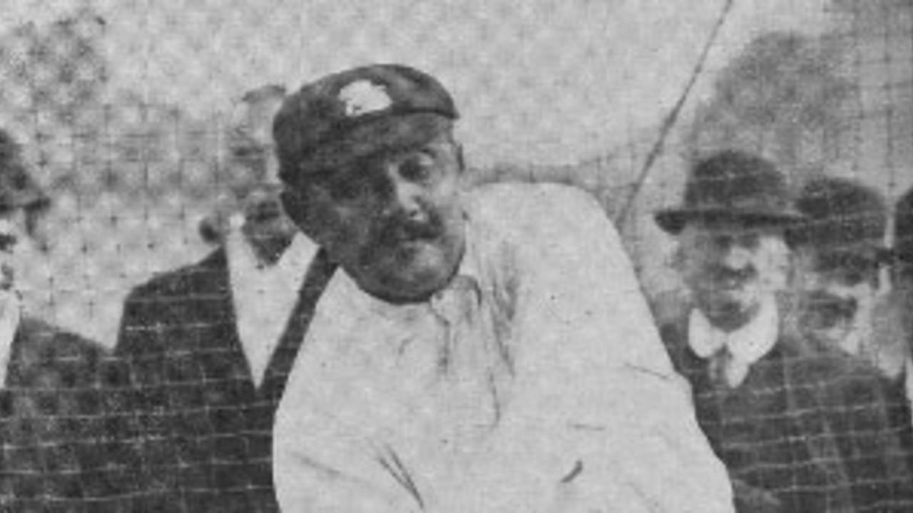 K S Ranjitsinhji in the nets at Lord's, 1912