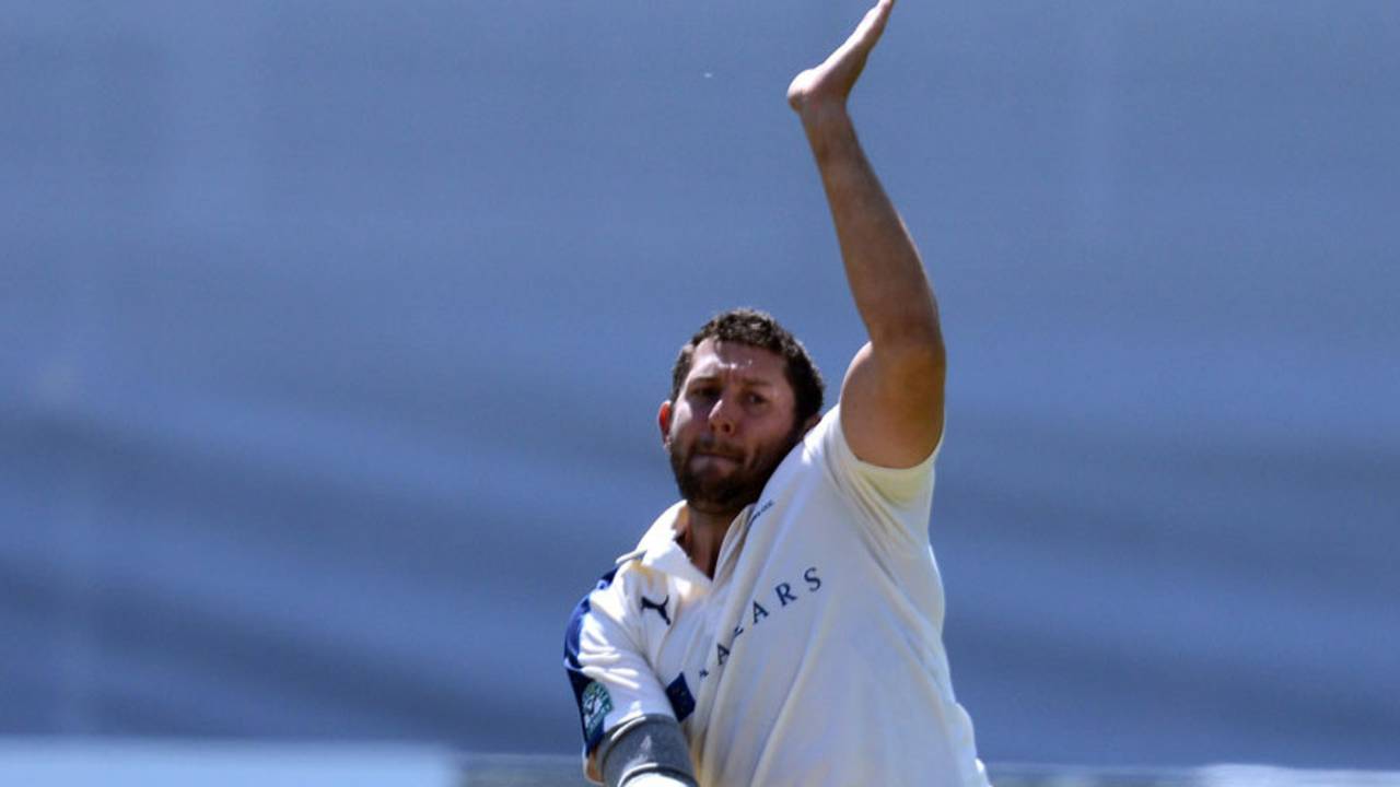 Tim Bresnan struck in his third over, Yorkshire v Hampshire, County Championship, Division One, Headingley, 2nd day, May 11, 2015