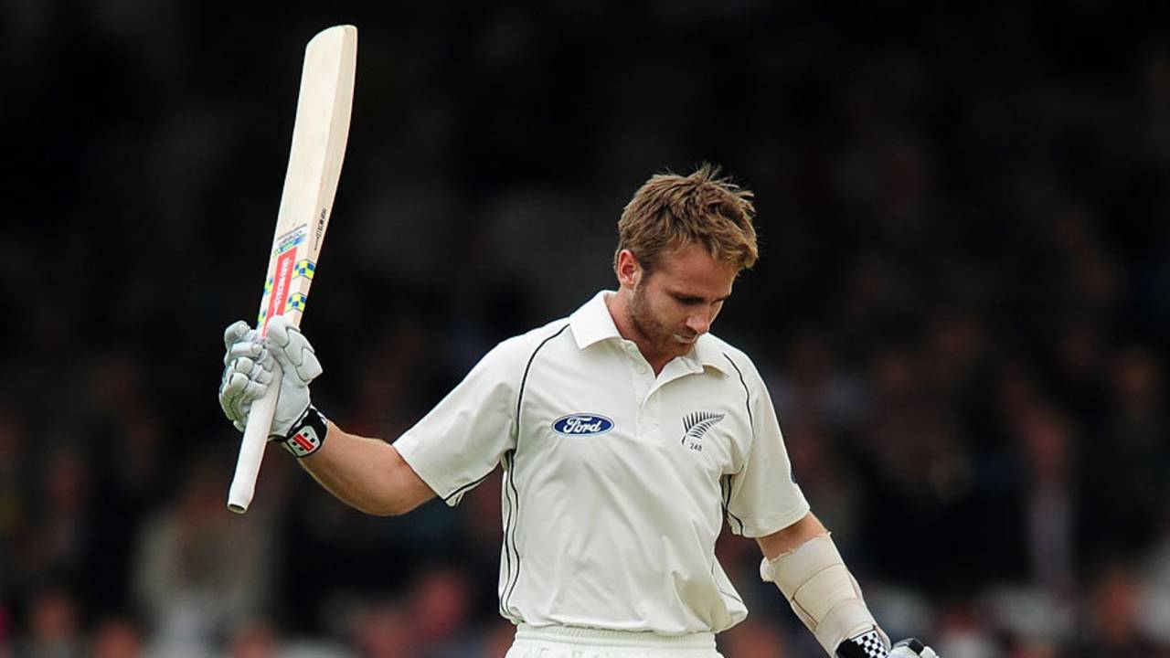 Kane Williamson began the day on 92 and moved swiftly to his hundred as New Zealand laid a strong platform for their first innings&nbsp;&nbsp;&bull;&nbsp;&nbsp;Getty Images