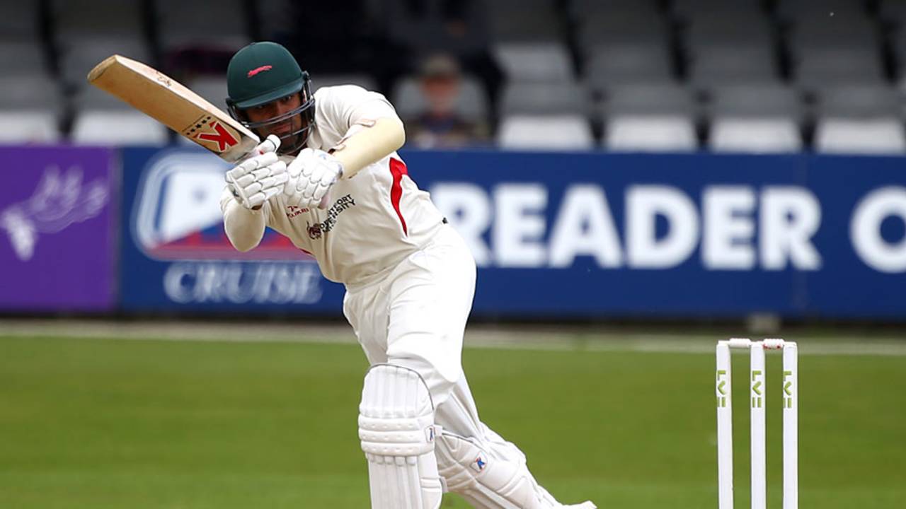 Andrea Agathangelou finished unbeaten on 42 in his first appearance for Leicestershire